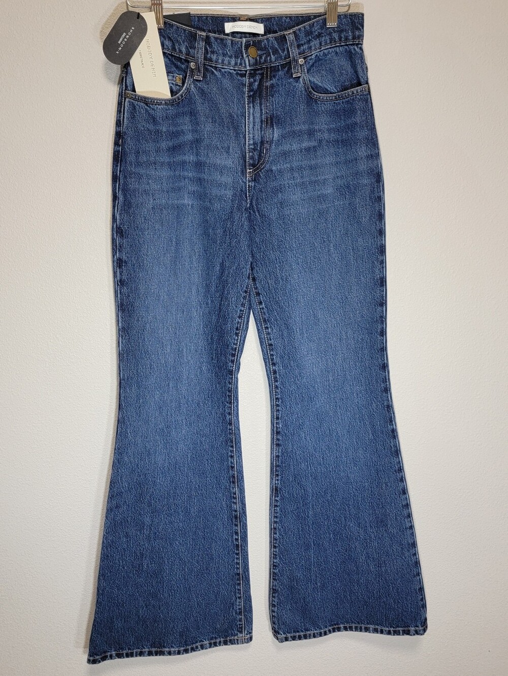 Nobody Denim Marina Flare Super High Rise Slim Leg Tailored Flare Jeans NWT